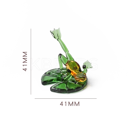 Glass Yoga Frog Figurines Statues for Home Office Desktop Decoration PW-WG71276-02-1