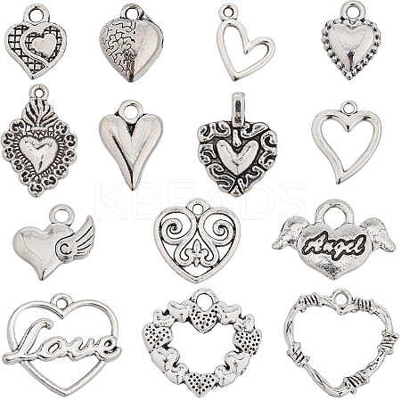 84PCS 14Style Tibetan Style Alloy Pendants TIBE-SC0009-24-1