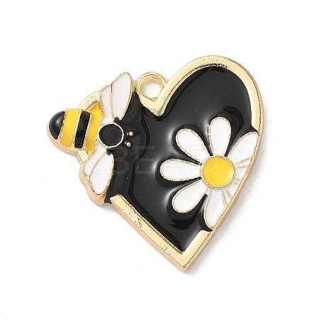 Alloy Enamel Pendants FIND-C074-28KCG-02-1