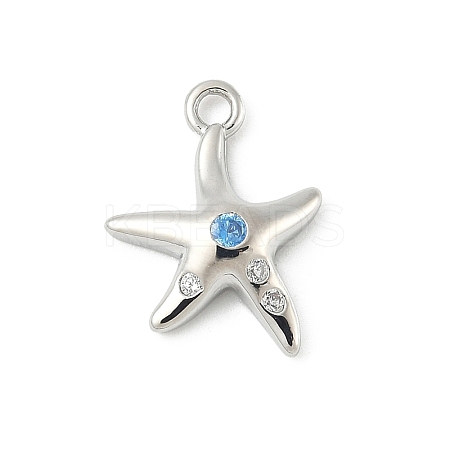 Brass Micro Pave Cubic Zirconia Charms LS-KK-M326-20B-P-1
