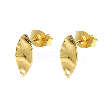 304 Stainless Steel Stud Earring Findings STAS-L024-003G-08-1