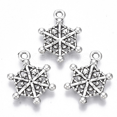 Tibetan Style Alloy Pendants LS-TIBE-N010-22AS-RS-1