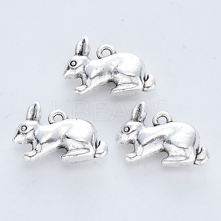 Tibetan Style Alloy Pendants TIBE-R316-017AS-RS-1