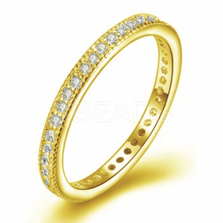 Micro Pave Cubic Zirconia Rings RJEW-BB35163-G-9-1