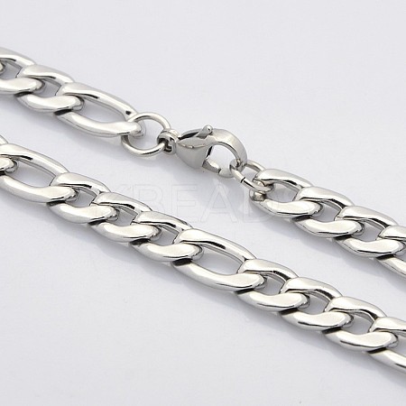 Tarnish Resistant Trendy Unisex 304 Stainless Steel Curb Chain Twisted Chain Necklaces LS-STAS-E063-05-1