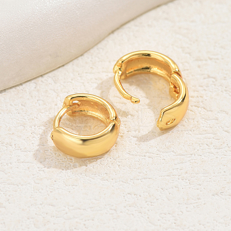 Fashionable Classic Versatile Brass Hoop Earrings with High-end Style for Women LS-UF2391-1