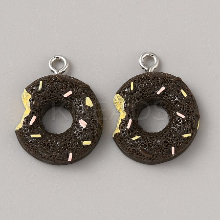 Opaque Resin Imitation Food Pendants LS-RESI-WH0039-02B-1