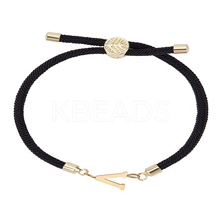 1Pc Adjustable Nylon Cord Slider Bracelets for Women BJEW-LP0001-32V-01-1