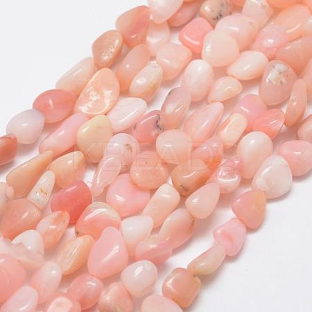 Natural Pink Opal Beads Strands G-F521-52-1