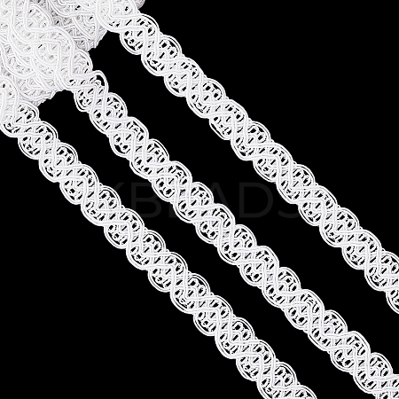18Yards Polyester Braided Lace Trim OCOR-CY0001-88A-1