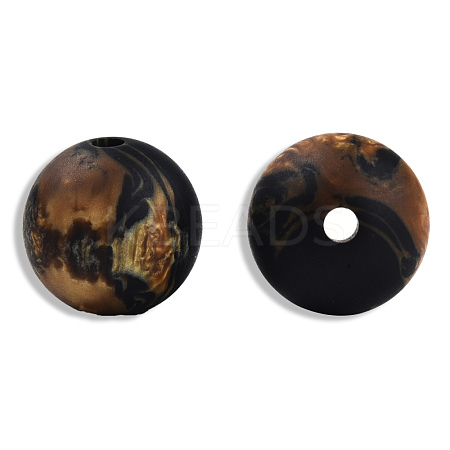 Frosted Resin Beads RESI-N034-17-A05-1