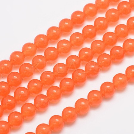 Natural & Dyed Malaysia Jade Bead Strands X-G-A146-8mm-A07-1