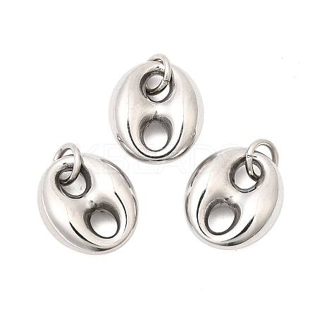 304 Stainless Steel Pendants STAS-P441-01P-1