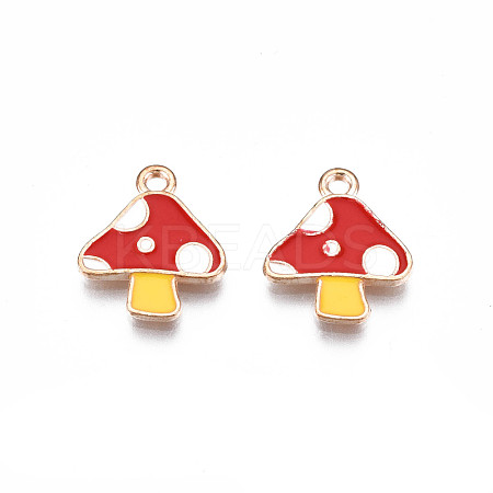 Autumn Theme Alloy Enamel Charms X-ENAM-S115-143A-1