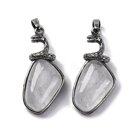 Natural Quartz Crystal Pendants G-K338-42AS-10-1