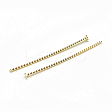 Brass Flat Head Pins KK-T032-092G-1