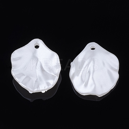 ABS Plastic Imitation Pearl Pendants X-OACR-S020-13-1