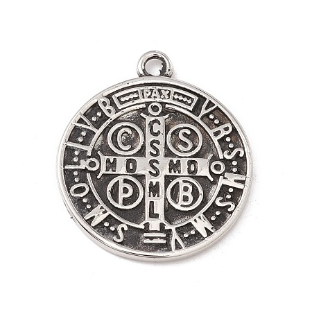 304 Stainless Steel Pendants STAS-E158-19AS-1