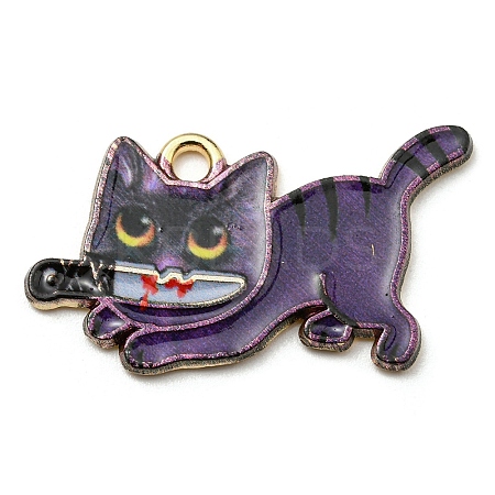 Printed Alloy Pendants ENAM-L042-02G-02-1