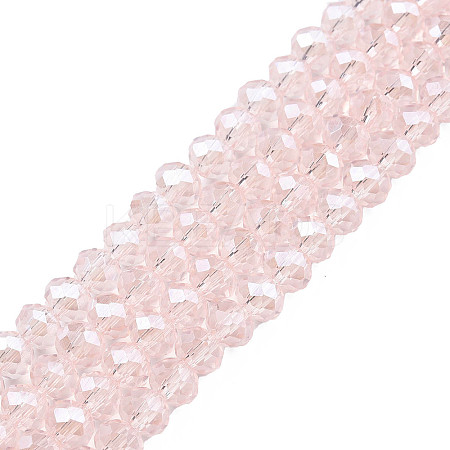 Electroplate Glass Beads Strands EGLA-A034-T6mm-A25-1