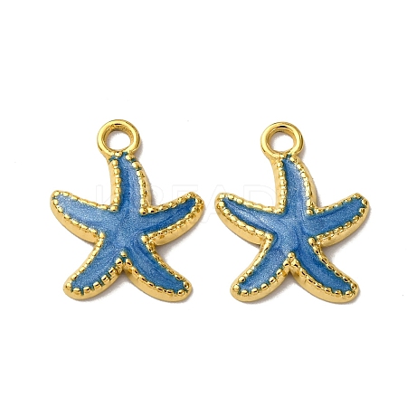 304 Stainless Steel Enamel Pendants X1-STAS-L299-19G-05-1
