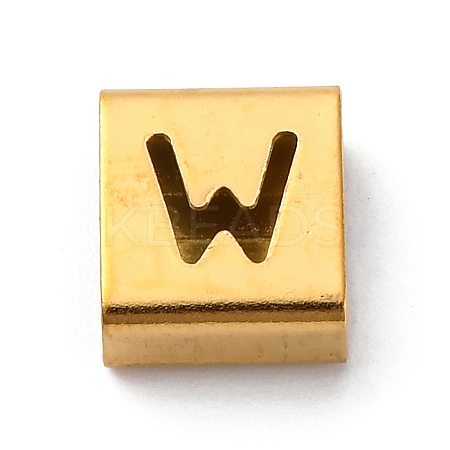 Ion Plating(IP) 304 Stainless Steel Square Slide Charms STAS-L132-05W-G-1