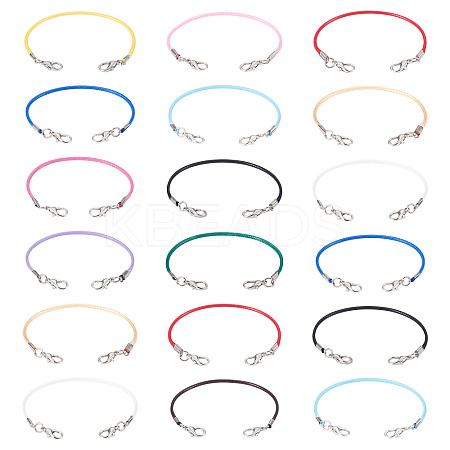 30Pcs Korean Waxed Polyester Cord Bracelet Making YC-TADJ0001-02A-1