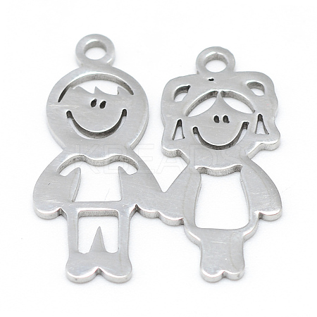 Non-Tarnish 201 Stainless Steel Pendants STAS-T008-065-1-1