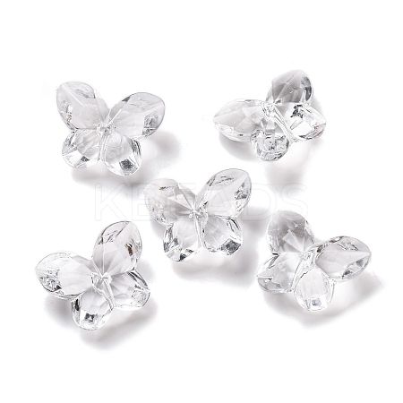 Transparent Acrylic Beads X-OACR-M011-08-1