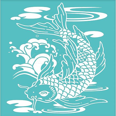 Self-Adhesive Silk Screen Printing Stencil DIY-WH0337-012-1