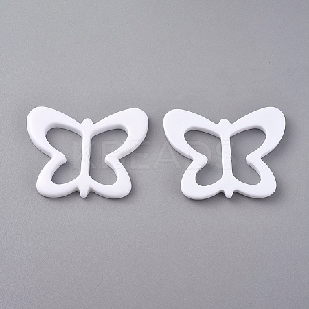 Resin Buckle Clasps LS-RESI-WH0008-25D-1