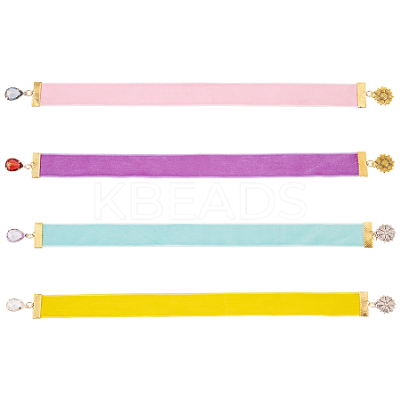 Velvet Ribbon Bookmarks AJEW-AB00015-1