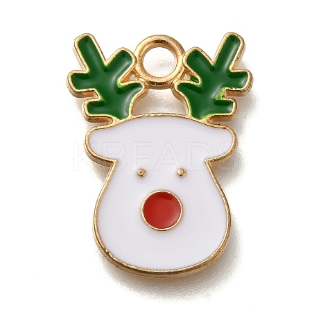 Christmas Theme Alloy Enamel Pendants FIND-I040-01C-1