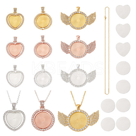 DIY Pendant Necklace Making Finding Kits DIY-FW0001-29-1