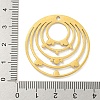 Real 18K Gold Plated PVD Vacuum Plating 304 Stainless Steel Pendants STAS-L278-033G-03-3