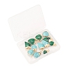 12Pcs 6 Style Synthetic Malachite & Turquoise Pendants G-LS0002-20-8