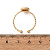 304 Stainless Steel Enamel Adjustable Cuff Rings for Women RJEW-F194-06G-3
