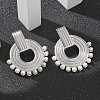 304 Stainless Steel ABS Imitation Pearl Stud Earrings EJEW-M069-02P-1
