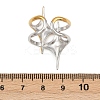 Adjustable 304 Stainless Steel Cuff Rings for Women RJEW-B135-01GP-03-3