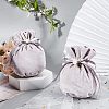 Velvet Jewelry Bags with Drawstring & Plastic Imitation Pearl TP-NB0001-20D-6