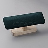 Velvet Bracelet Display Stands with Wood Base BDIS-WH0008-10-1
