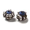 Hand Painted Acrylic with Enamel Beads MACR-K354-38O-2