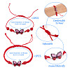 Adjustable Nylon Braided Bead Bracelets BJEW-TA00486-3