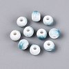 Handmade Crackle Porcelain Beads PORC-Q008-06A-07-1