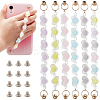   6Set 6 Colors Plastic Frosted Heart Beaded Chain MOBA-PH0001-09-1