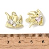 Heart Rack Plating Alloy Pendants FIND-I039-28G-3