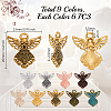 54Pcs 9 Styles Tibetan Style Alloy Pendants FIND-GA0005-47-2