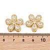 Brass Micro Pave Cubic Zirconia Pendants CU-CBA3D67-06G-05-3