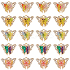 20Pcs Rack Plating Golden Alloy Pendants ALRI-SC0001-45-1