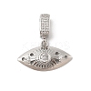 Brass Micro Pave Cubic Zirconia Pendants KK-U047-14P-1